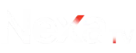 Logo oficial da NexaTV, design tipográfico moderno que representa serviços de TV digital e streaming